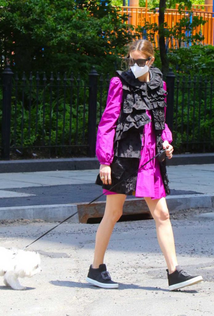 Olivia Palermo in a Protective Mask
