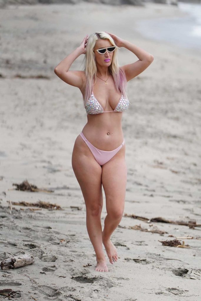 Tiffani Madison in a Pink Bikini