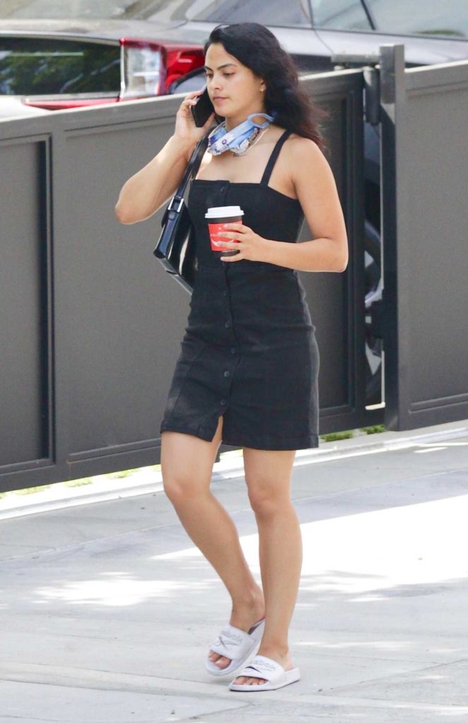 Camila Mendes in a Black Dress