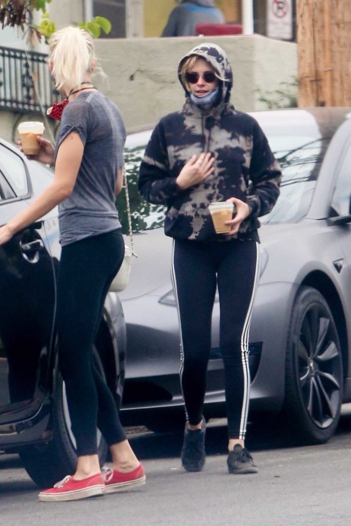 Kristen Stewart in a Camo Hoody