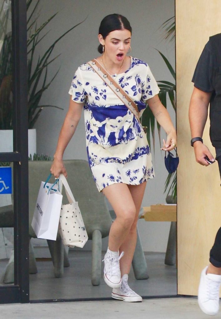 Lucy Hale in a White Converse Trainers