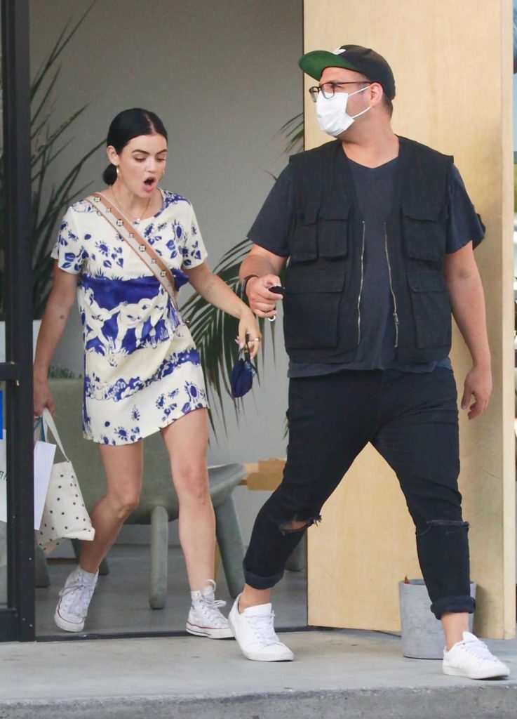 Lucy Hale in a White Converse Trainers