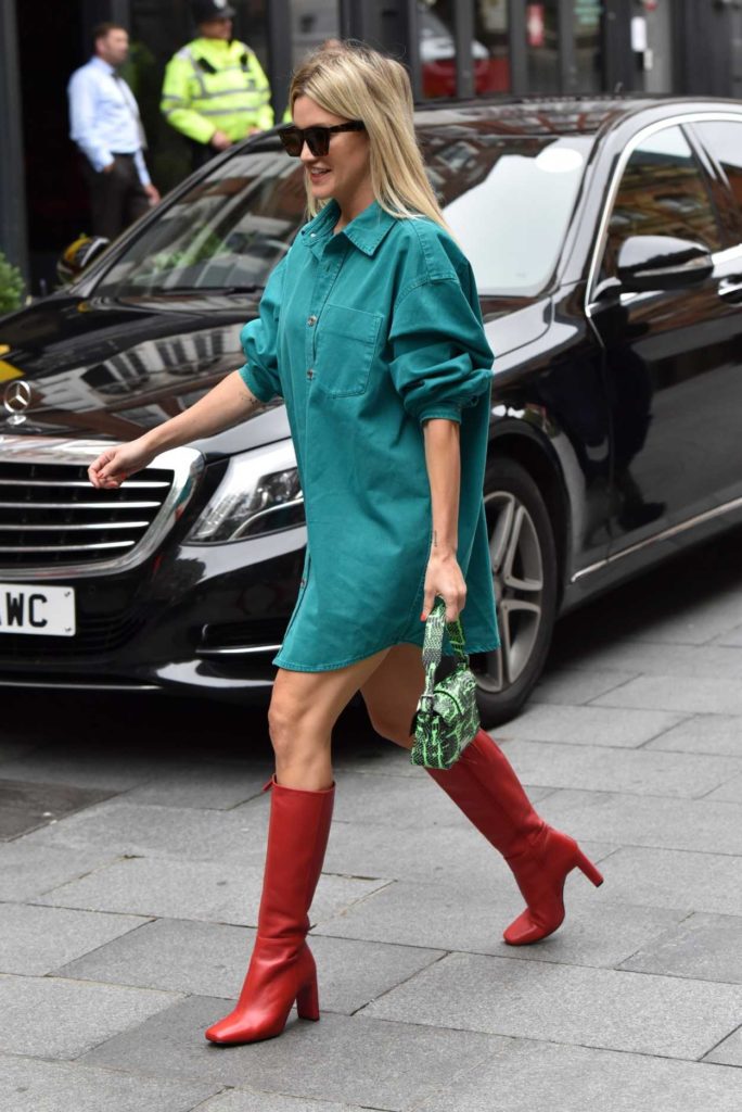 Ashley Roberts in a Red Boots