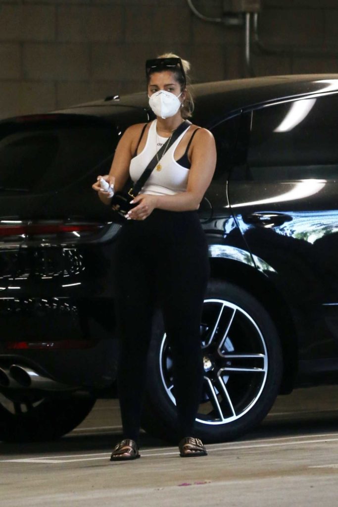Bebe Rexha in a Protective Mask