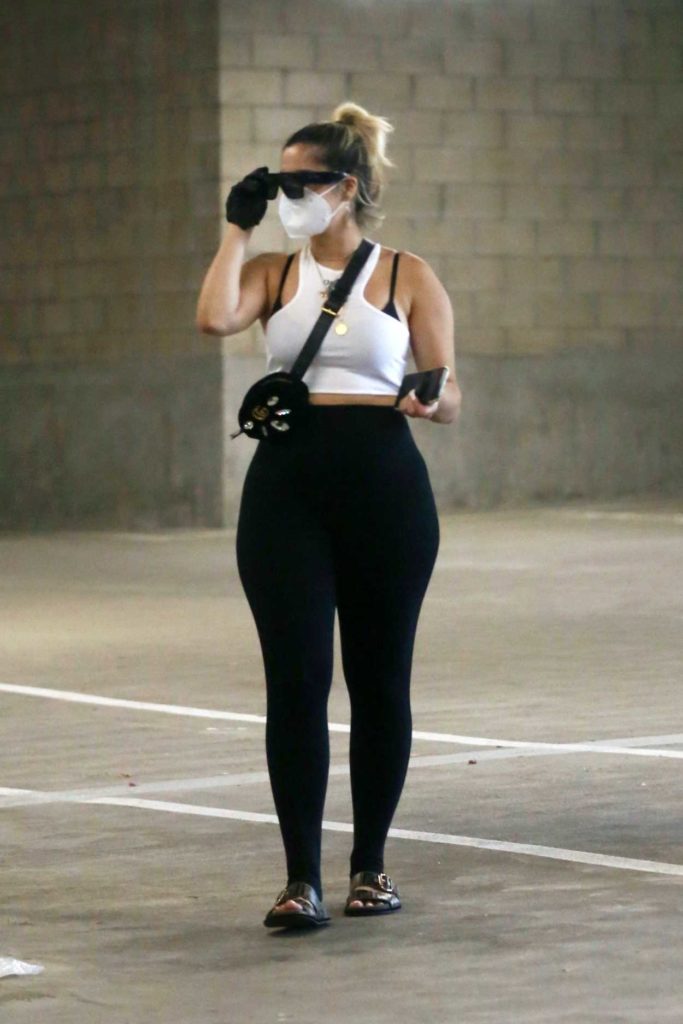 Bebe Rexha in a Protective Mask