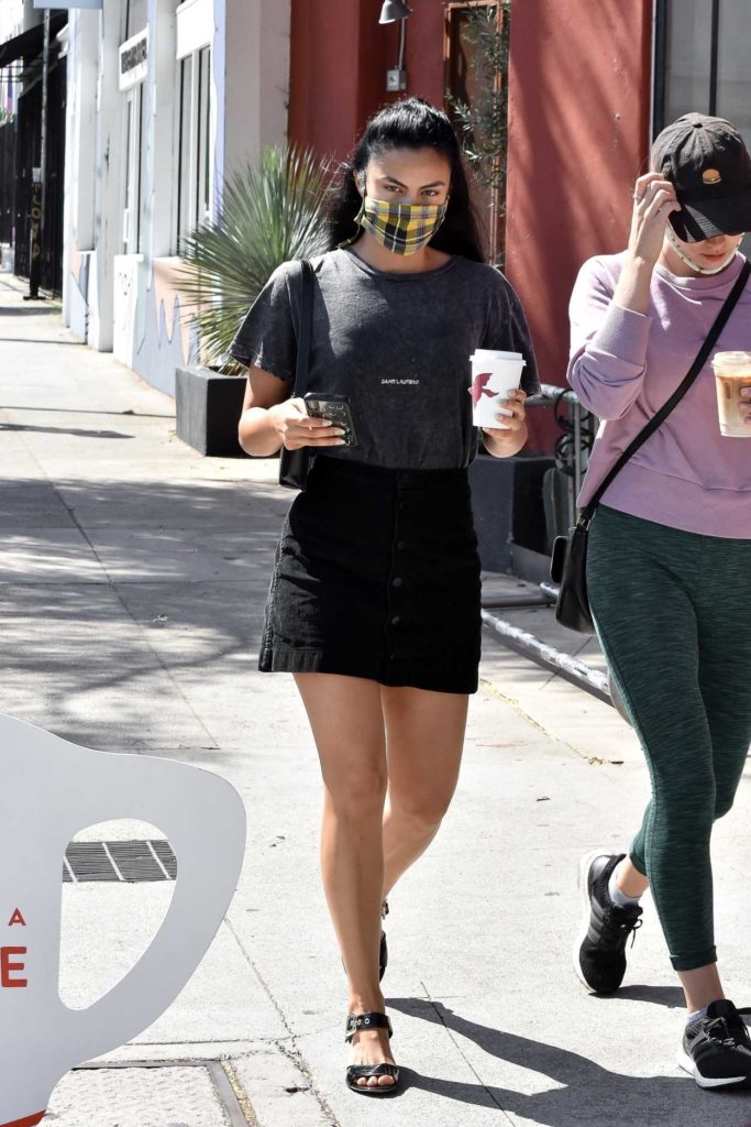 Camila Mendes in a Black Skirt