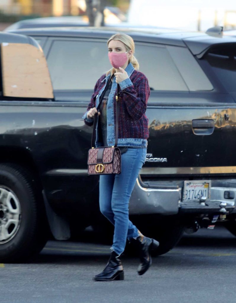 Emma Roberts in a Blue Jeans