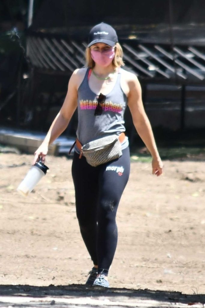 Kristen Bell in a Protective Mask