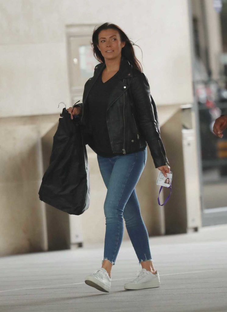Kym Marsh in a White Sneakers