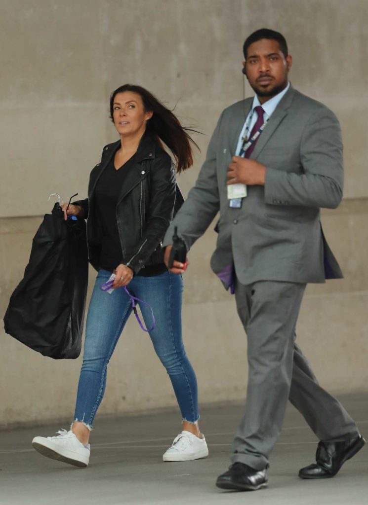 Kym Marsh in a White Sneakers