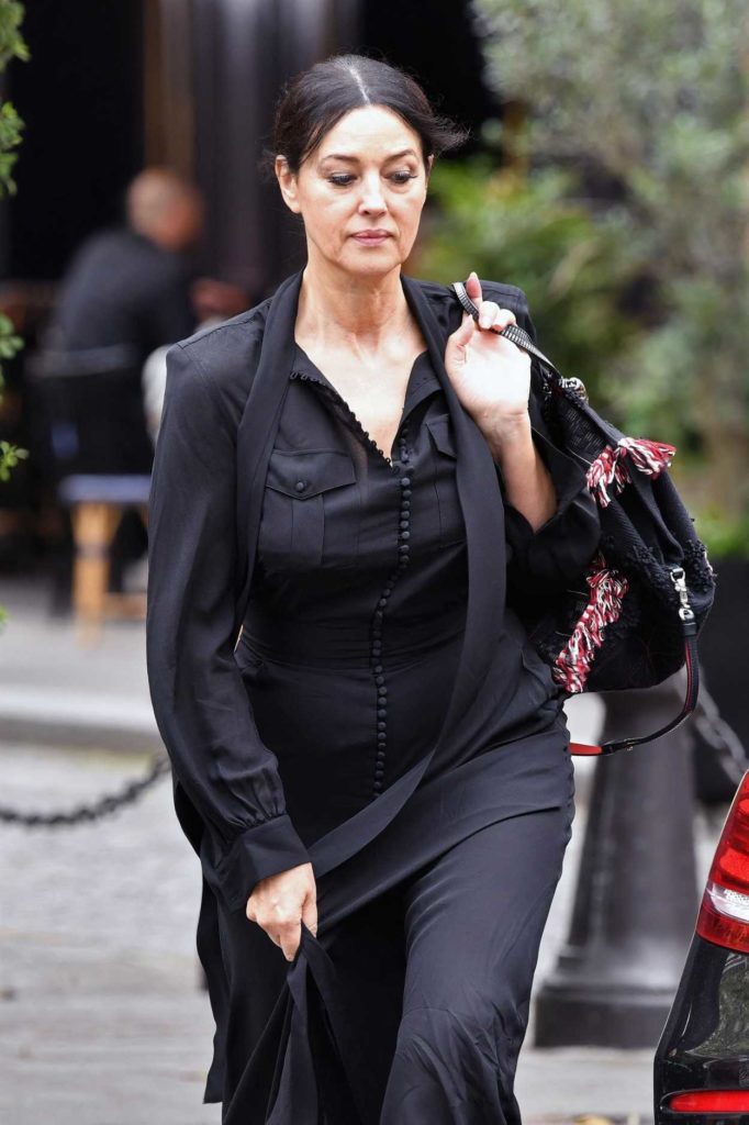 Monica Bellucci in a Black Dress