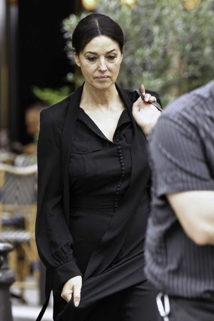 Monica Bellucci in a Black Dress