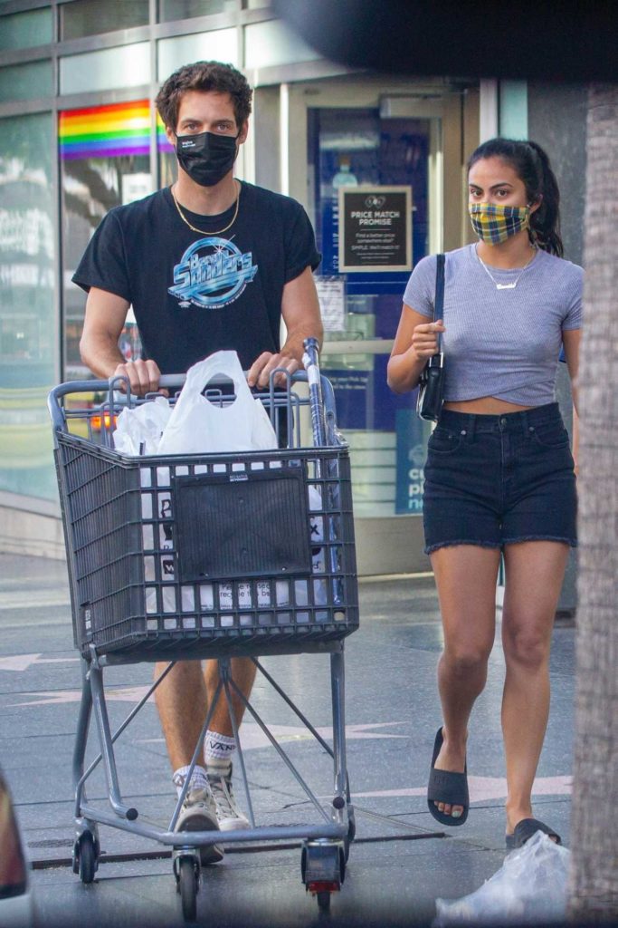 Camila Mendes in a Protective Mask