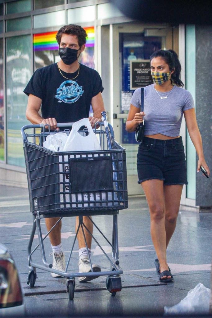 Camila Mendes in a Protective Mask