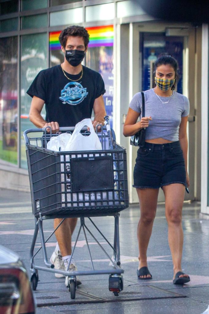 Camila Mendes in a Protective Mask