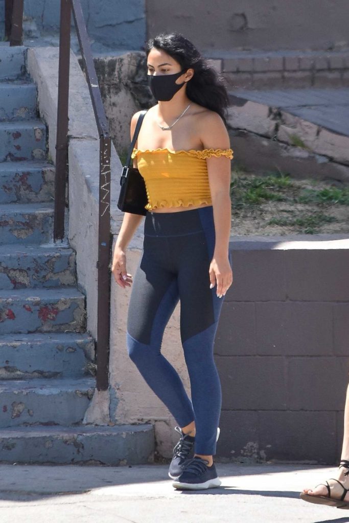 Camila Mendes in a Yellow Top