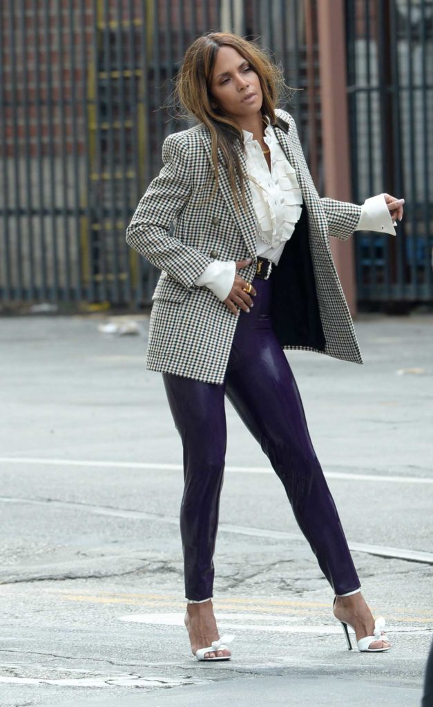 Halle Berry in a Purple Pants
