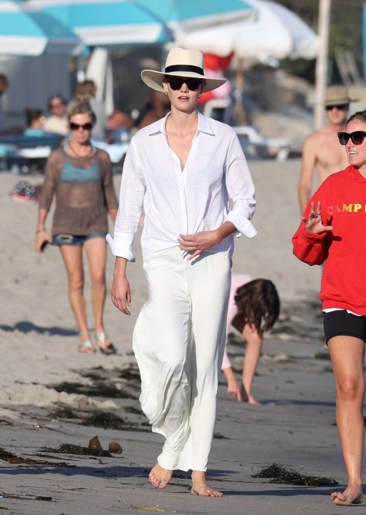 Karlie Kloss in a White Shirt