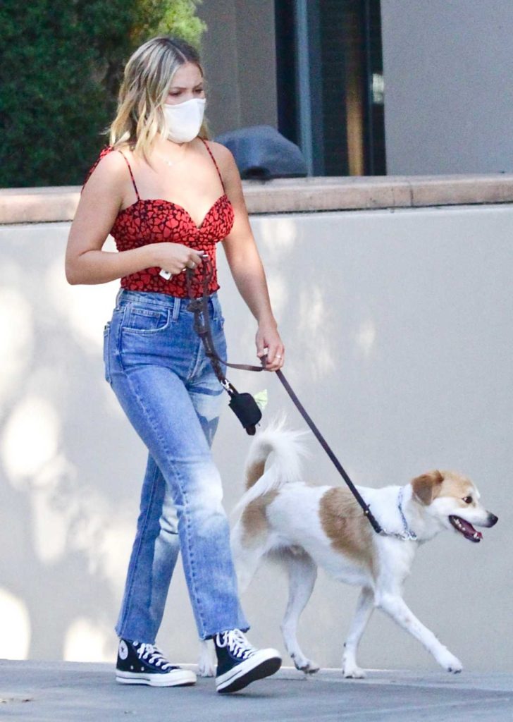 Olivia Holt in a Red Top