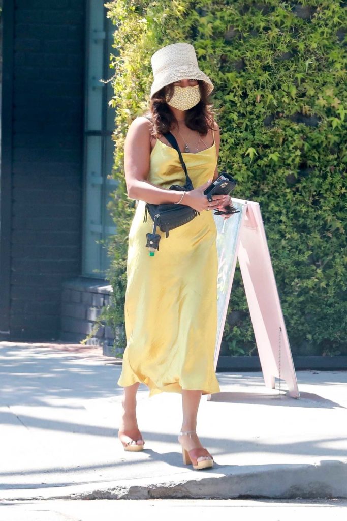 Vanessa Hudgens in a Yellow Dress