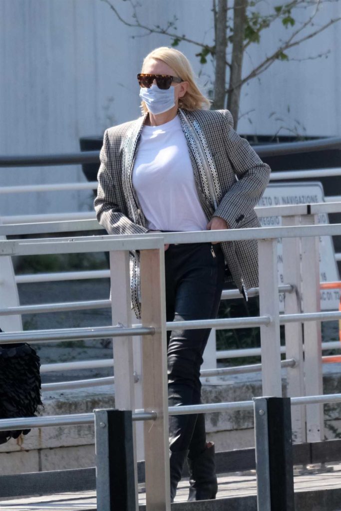 Cate Blanchett in a Protective Mask