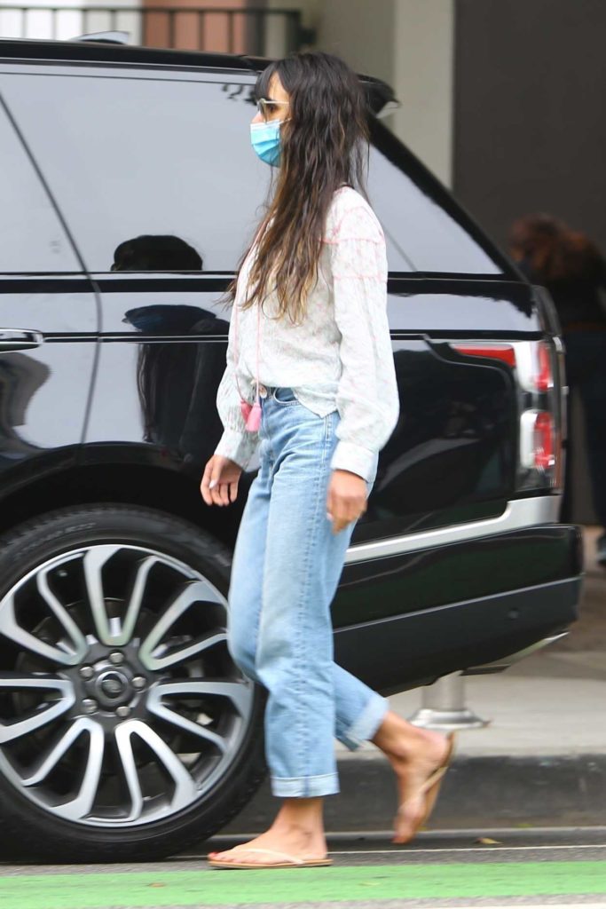 Jordana Brewster in a Blue Jeans