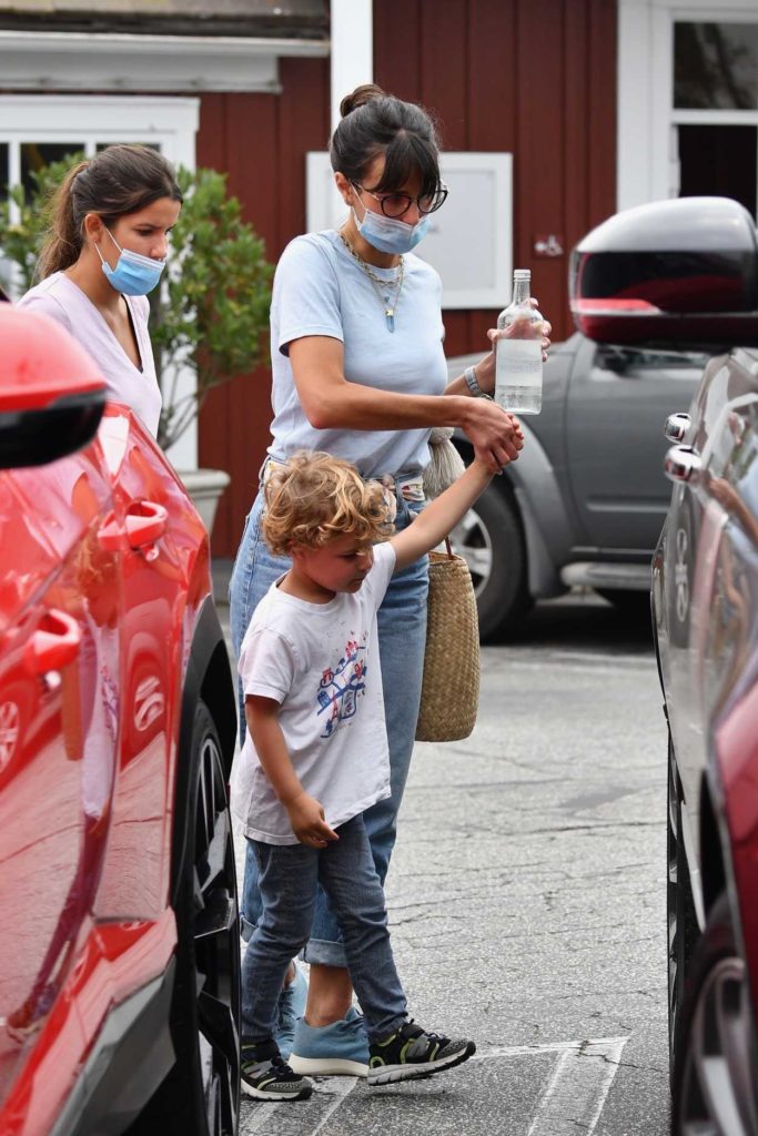 Jordana Brewster in a Protective Mask