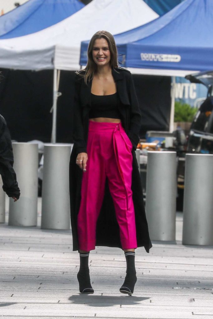 Josephine Skriver in a Pink Pants