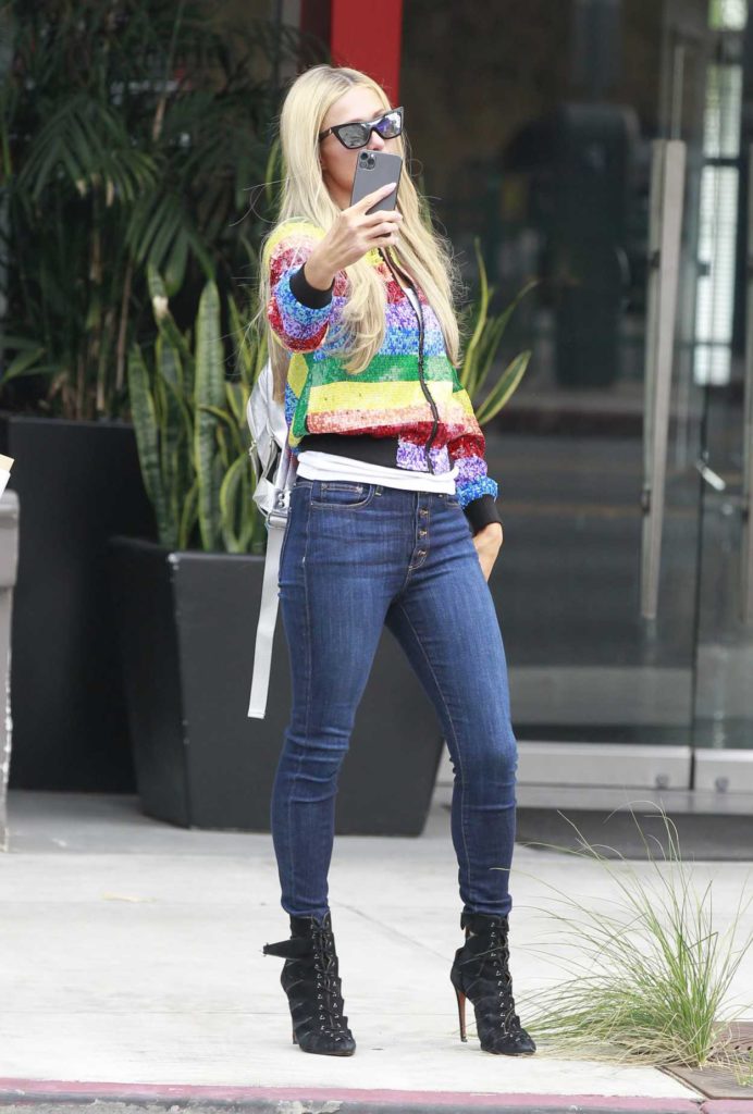 Paris Hilton in a Full Colour Jacket