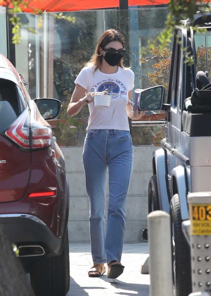 Kendall Jenner in a White Tee