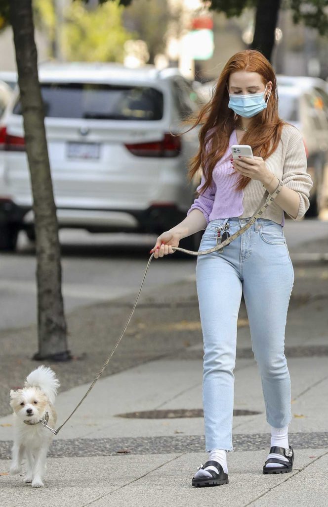 Madelaine Petsch in a Protective Mask