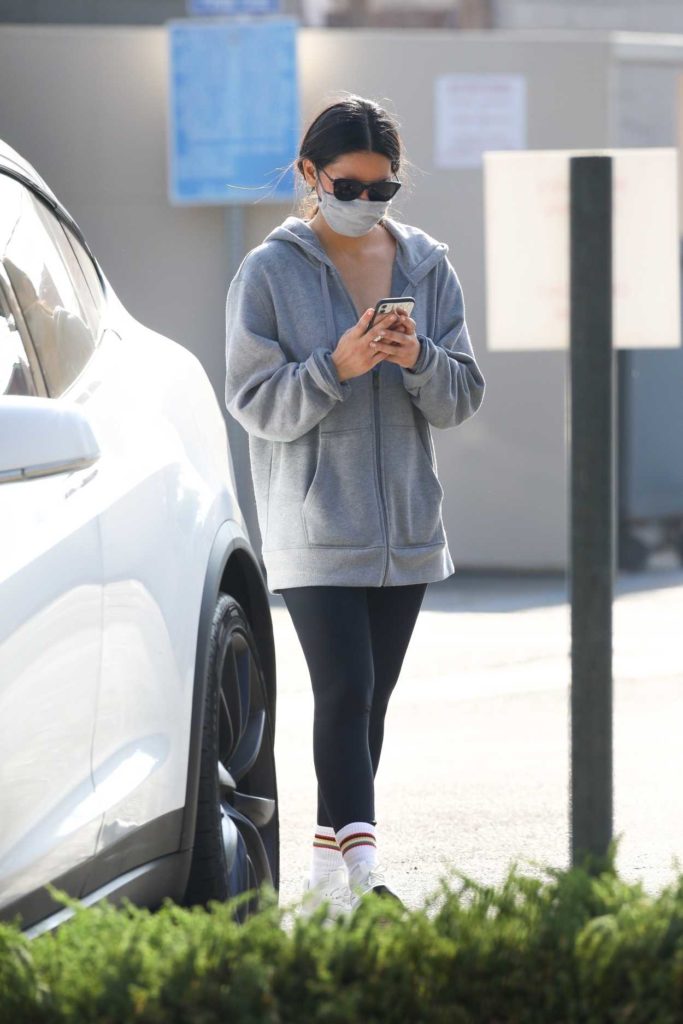 Olivia Munn in a Protective Mask