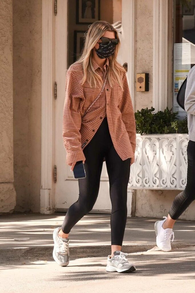 Sofia Richie in a Protective Mask