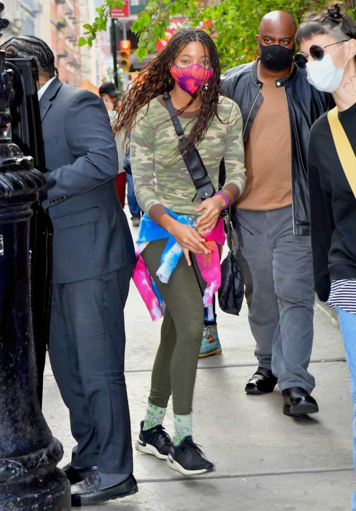Willow Smith in a Protective Mask