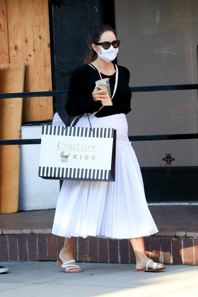 Katharine McPhee in a White Skirt