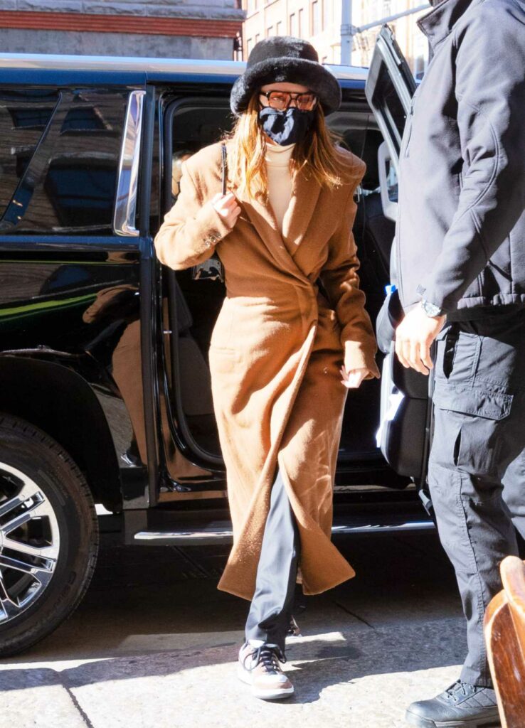 Kendall Jenner in a Tan Coat