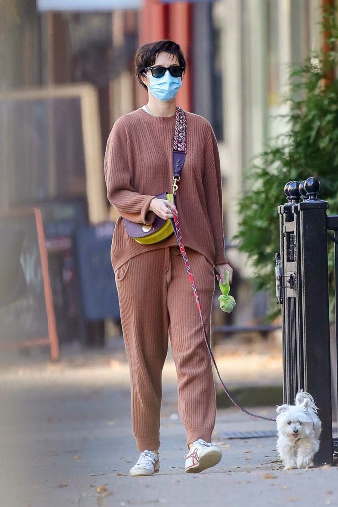 Mary Elizabeth Winstead in a Protective Mask