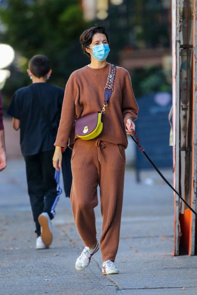 Mary Elizabeth Winstead in a Protective Mask