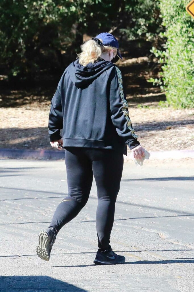 Rebel Wilson in a Black Outfit