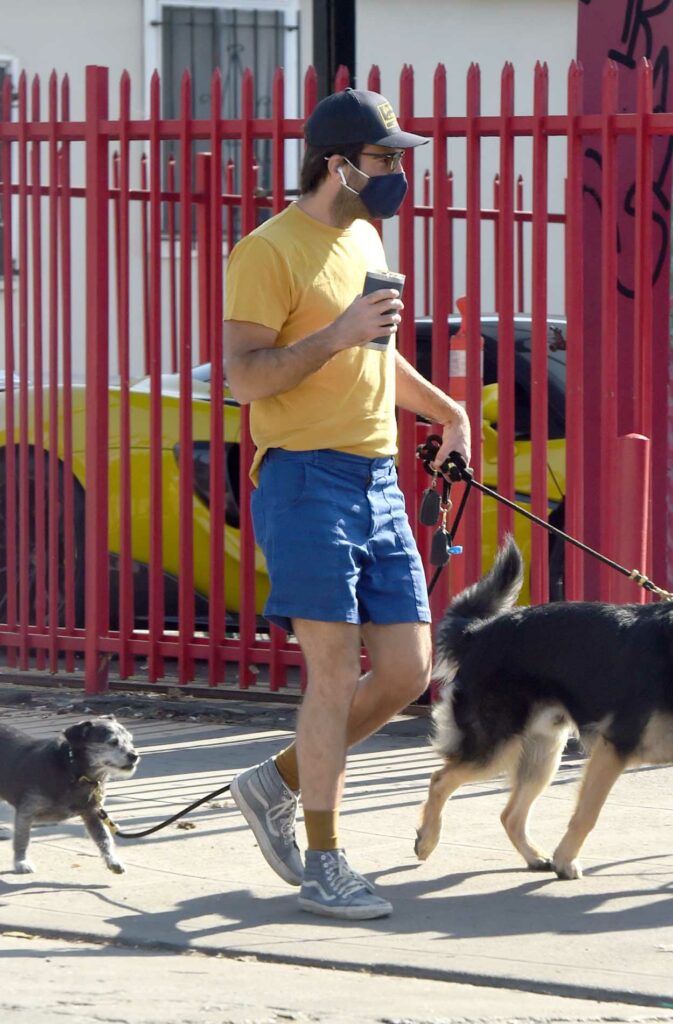 Zachary Quinto in a Yellow Tee