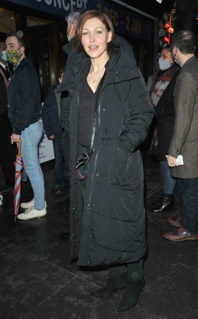 Emma Willis in a Black Puffer Coat