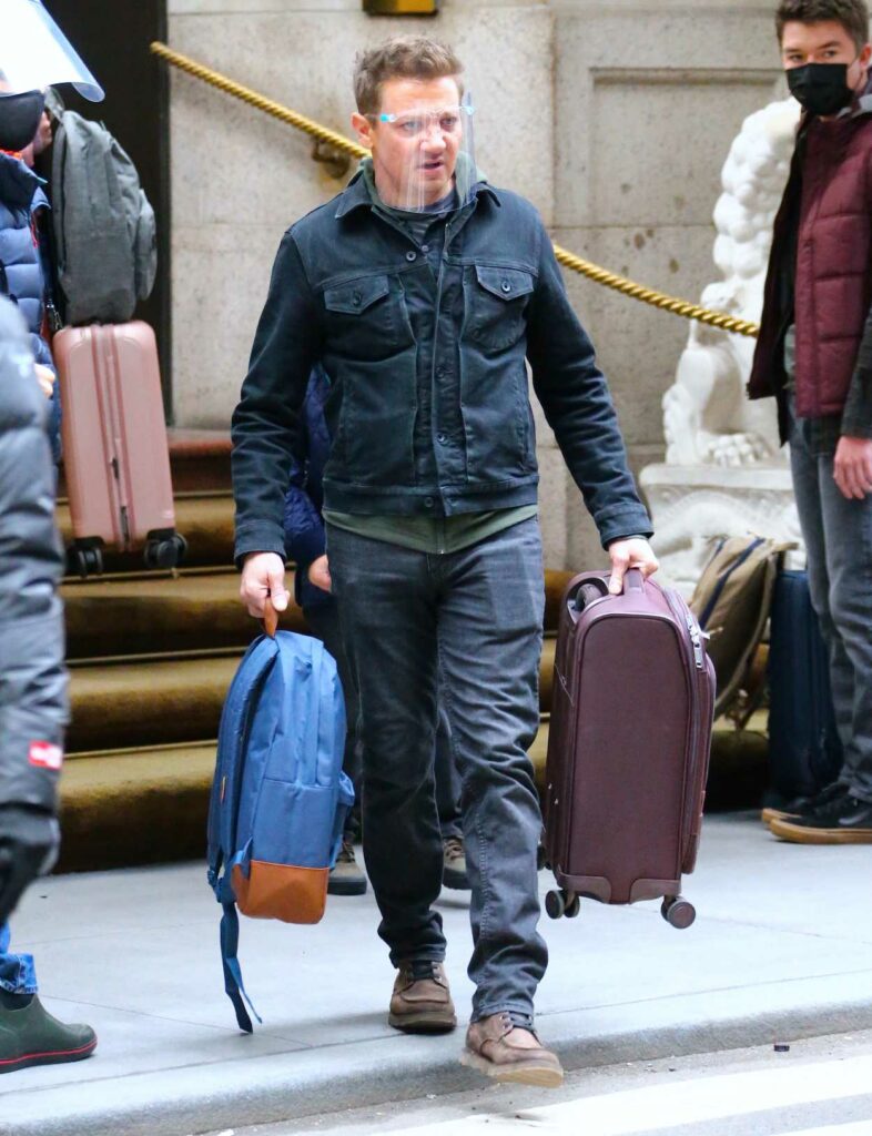Jeremy Renner in a Black Jacket