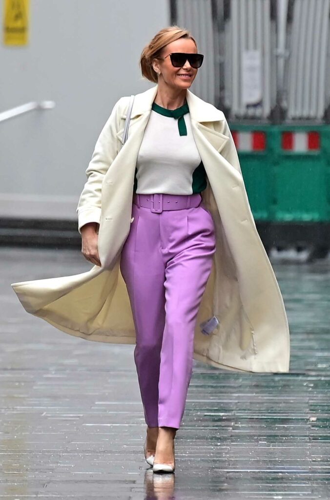 Amanda Holden in a Purple Pants