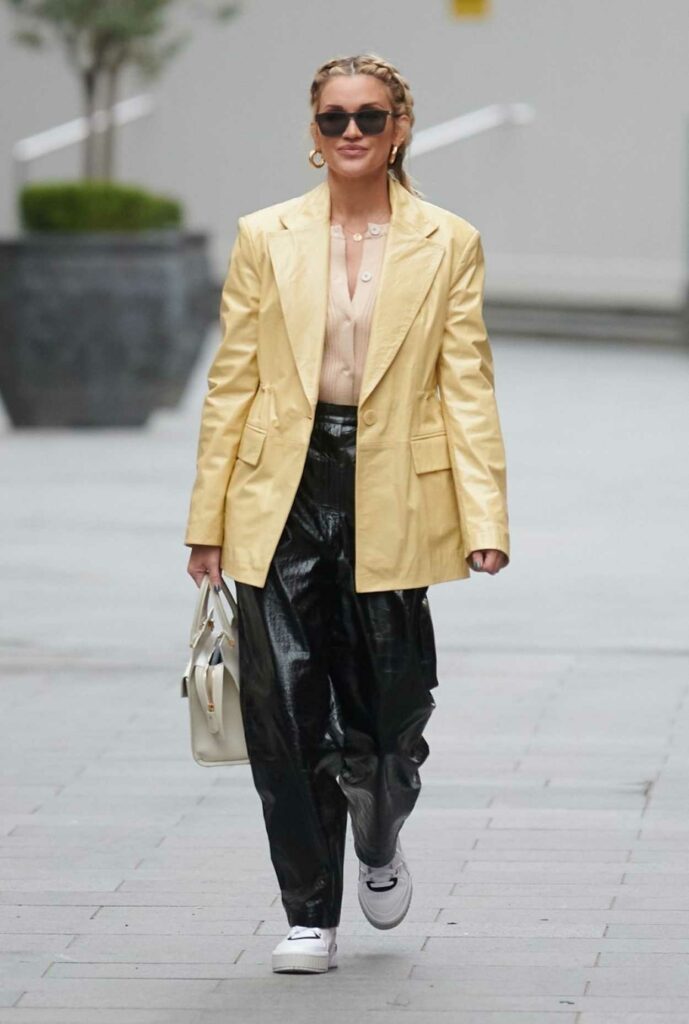 Ashley Roberts in a Yellow Blazer