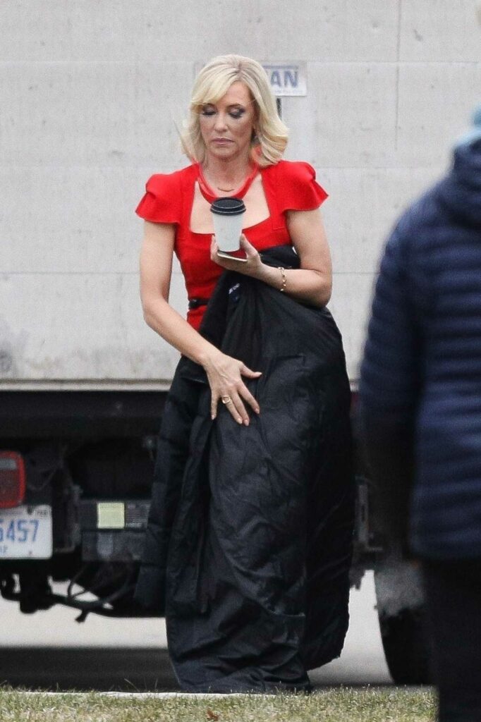Cate Blanchett in a Red Blouse