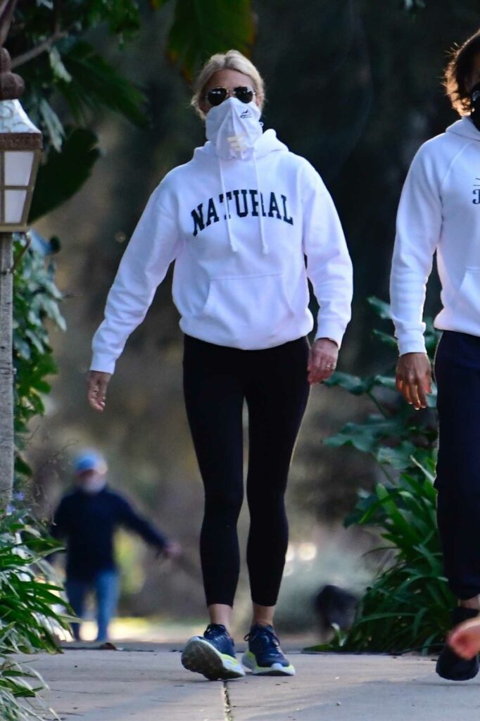 Gwyneth Paltrow in a White Hoodie