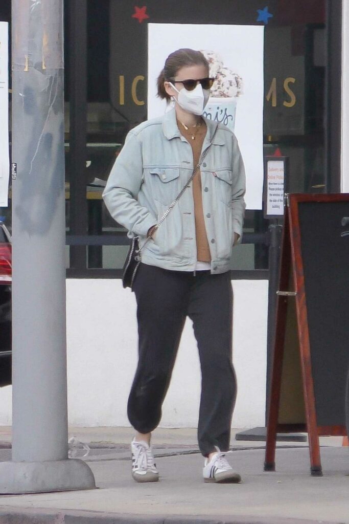 Kate Mara in a Protective Mask