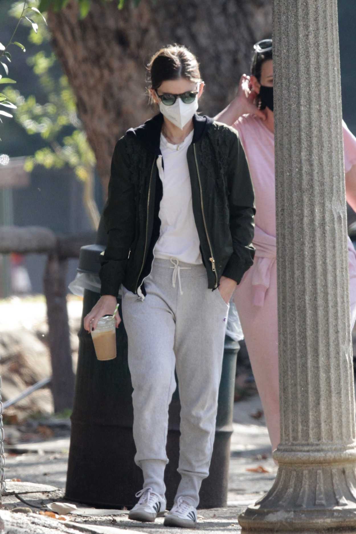 Kate Mara in an Olive Bomber Jacket Was Seen Out in Los Angeles 01/04 ...