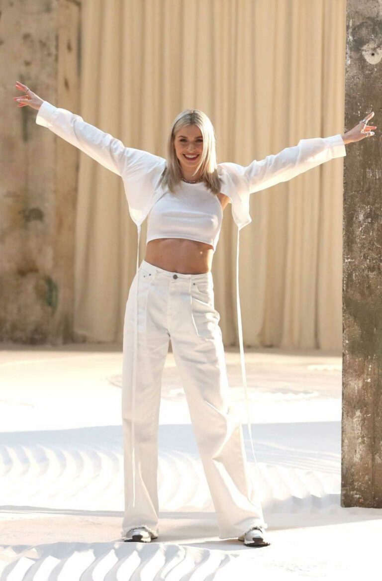 Lena Gercke Attends 2021 LeGer Fashion Show Berlin 01/24/2021