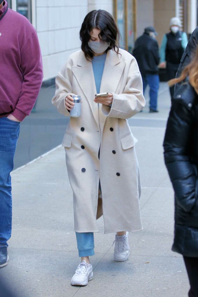 Selena Gomez in a White Coat